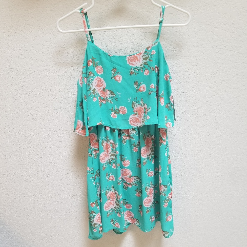 NWT Green/Pink Floral Dress